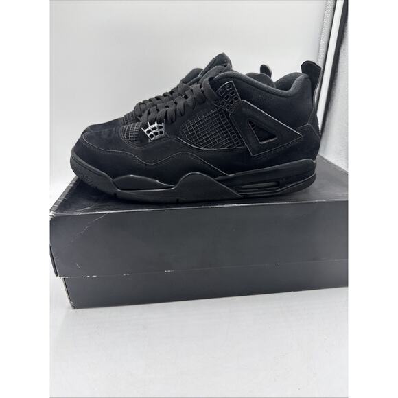 Size 11.5 - Jordan 4 Retro Mid Black Cat - Picture 1 of 8